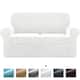Subrtex Sofa Cover Stretch Slipcover with Separate Cushion Covers - Loveseat - White