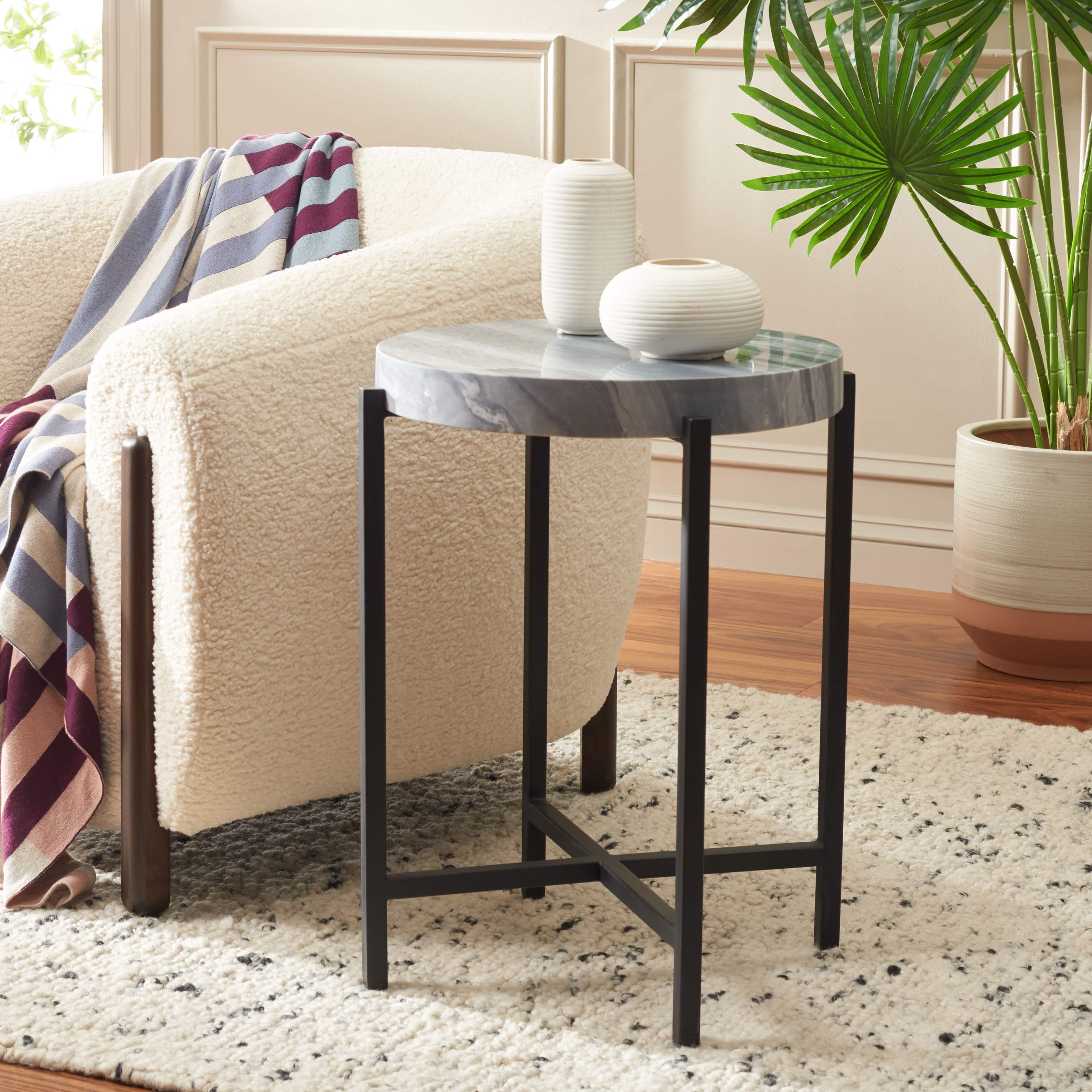 Safavieh auden wood accent table best sale