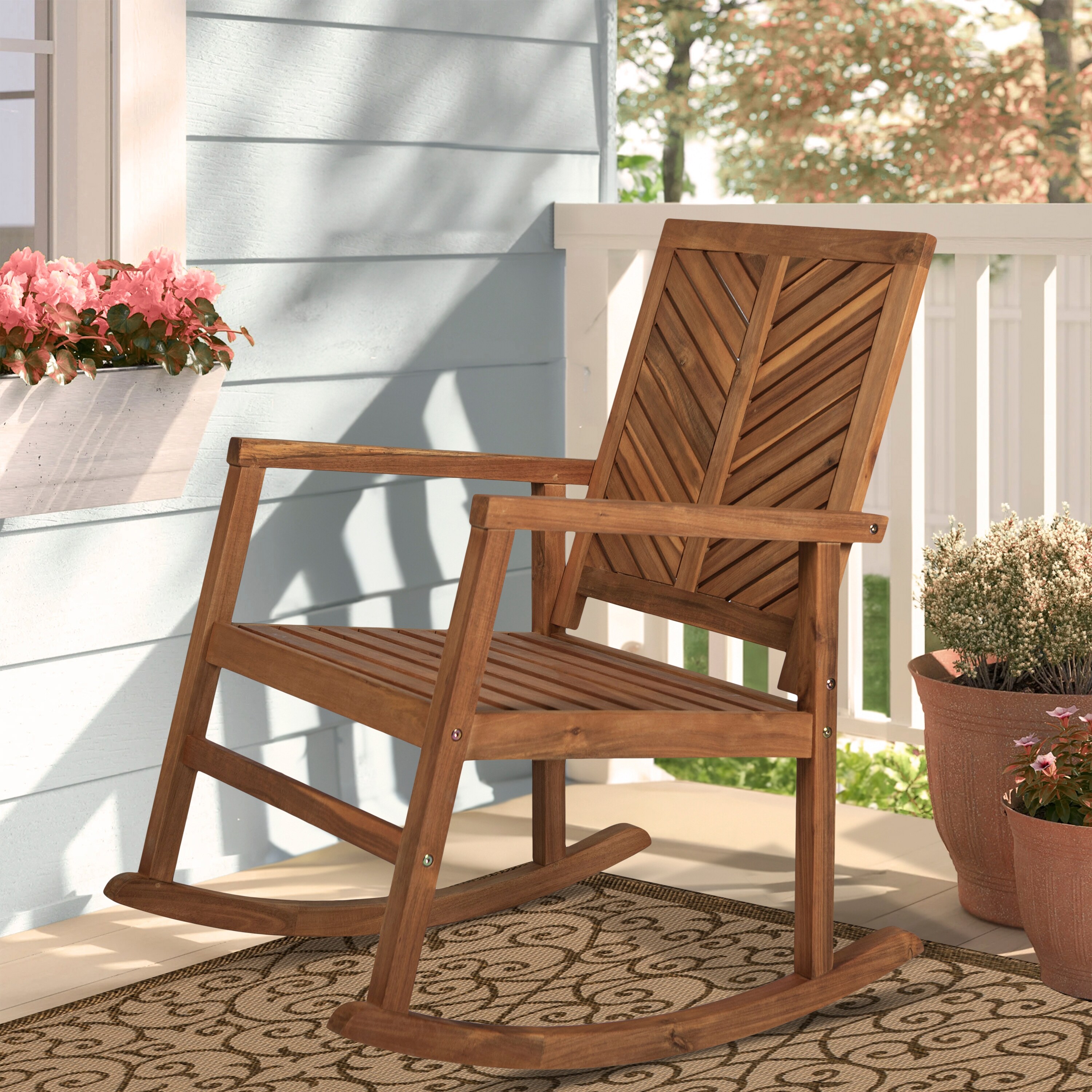 Chevron deals glider chair