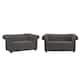 Option Dark Grey Velvet Loveseat