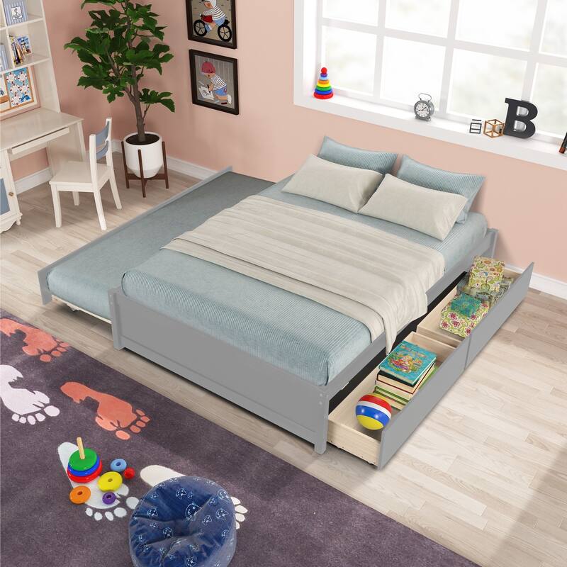 Full bed with twin trundle