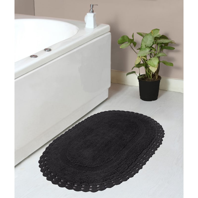 Hampton Contour Rug, Cotton Soft, Water Absorbent, Non Slip U Shape Contour Rug Machine Washable 20"x20" Contour