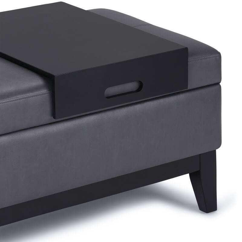 WYNDENHALL Jackson 42 inch Wide Rectangle Storage Ottoman