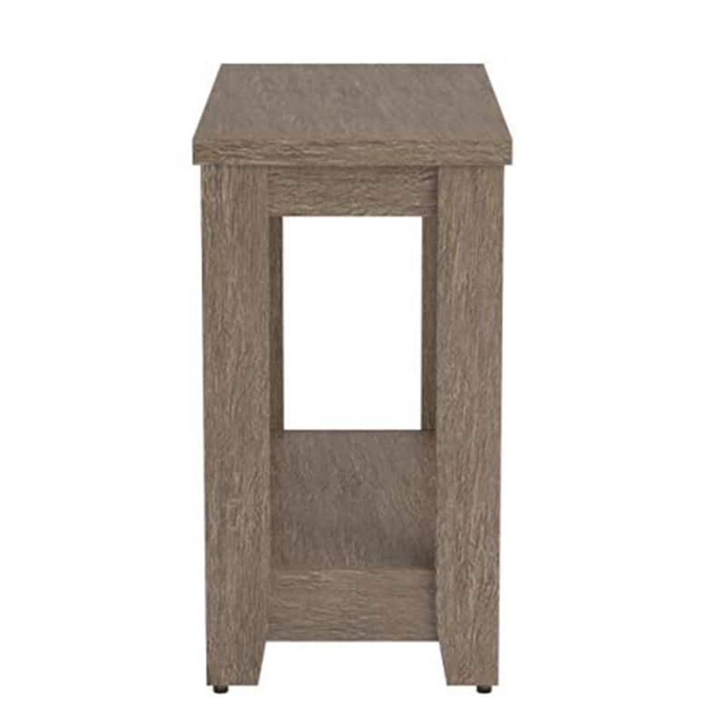 22 Inch End Table with Shelf for Living Room Bedroom or Entryway - 23.75” x 11.75” x 22”
