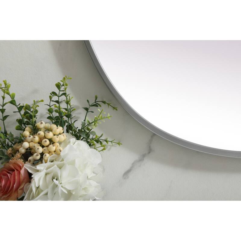 Elegant Lighting MR2B2740 Brynn 27" W x 40" H Modern Oval Bathroom