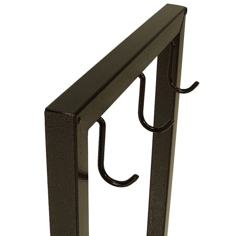 Sunnydaze Log Rack 30" Steel with Bronze Finish Indoor-Outdoor Firewood Storage - Bronze|Bronze
