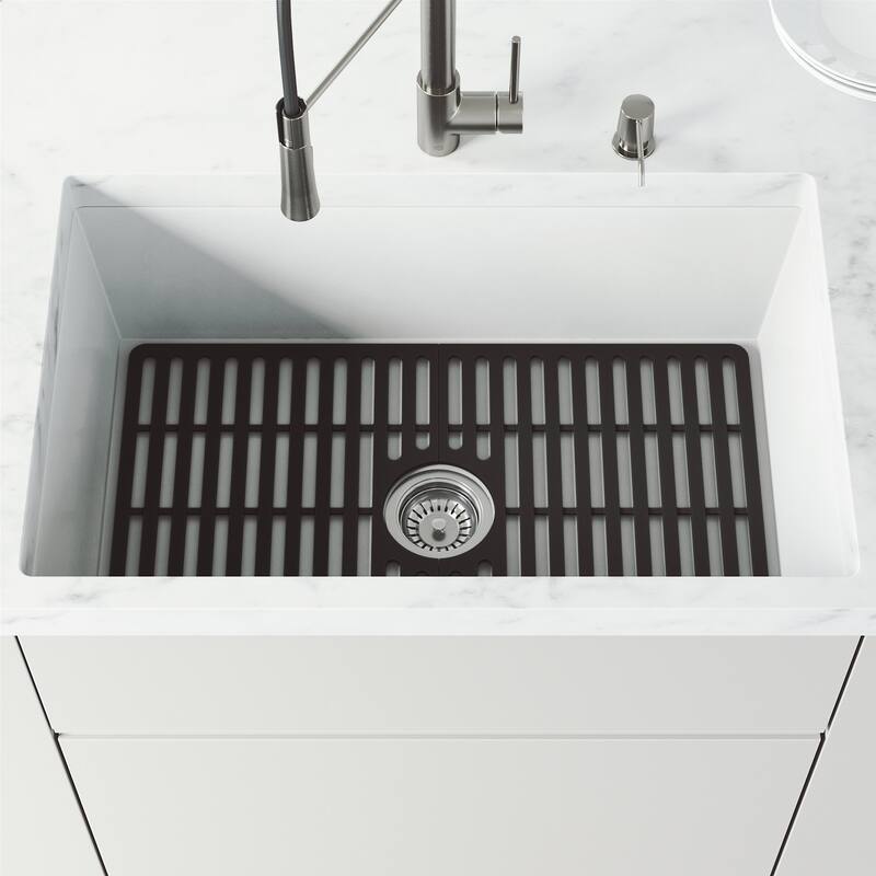 VIGO 27" L X 17" W Silicone Protective Bottom Grid for Kitchen Sink