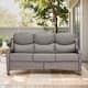 Option Brwon Wicker Grey Cushion