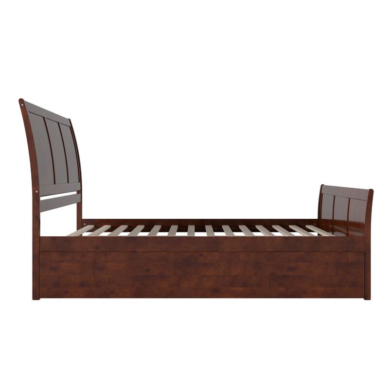 Portland Solid Wood Platform Bed with Matching Footboard and Trundle