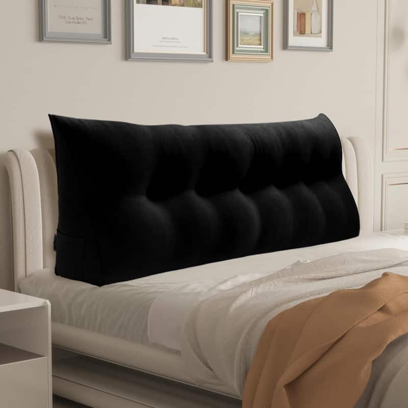 WOWMAX Bed Rest Wedge Reading Pillow Headboard Back Support Cushion