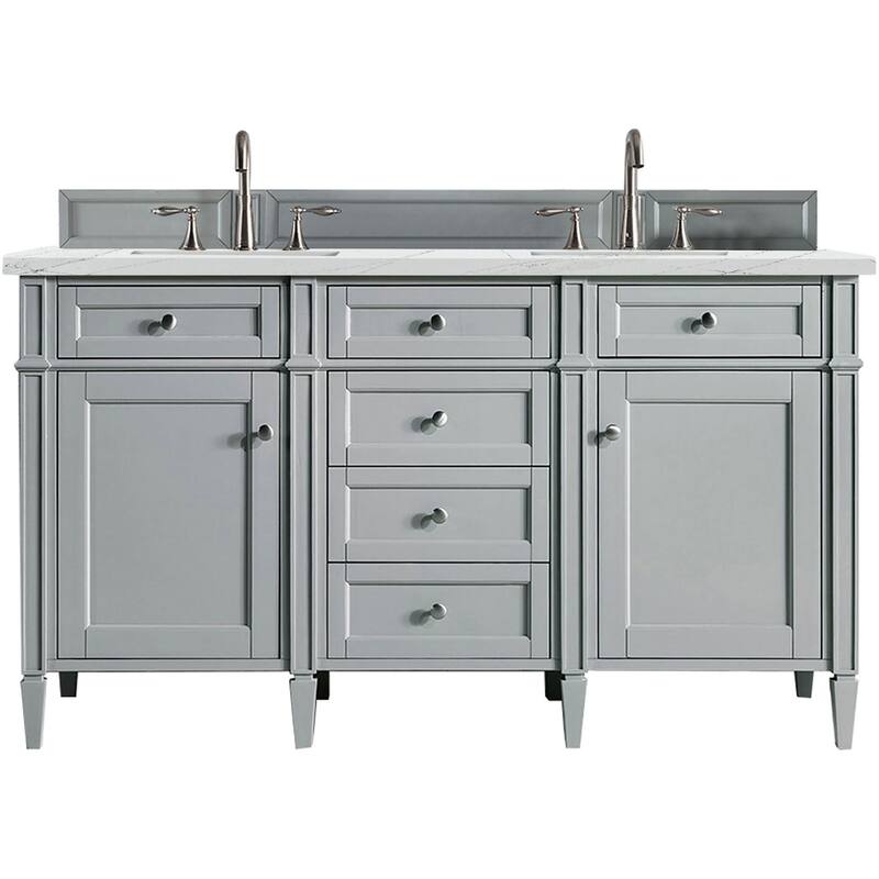 James Martin Vanities 650-V60D-FENC Brittany 60" Free Standing Double - Urban Gray