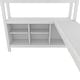 preview thumbnail 9 of 50, All-in-One Metal Loft Bed with L-Shaped Desk & Wardrobe, Bedrooms Bed Frame with Storage Cubes, Shelves, Full-Length Guardrails