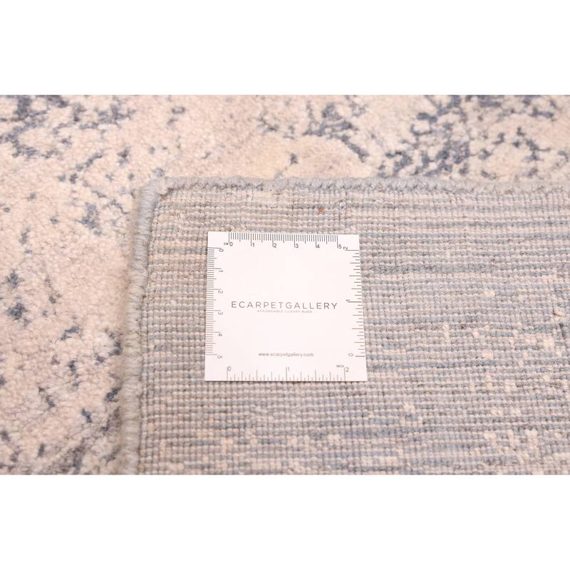 ECARPETGALLERY Hand Loomed Elysian Light Denim Blue Rug - 8'2 x 9'10