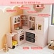 preview thumbnail 28 of 28, Costway Corner Kitchen with Lights and Sounds Interactive Wooden - See Details