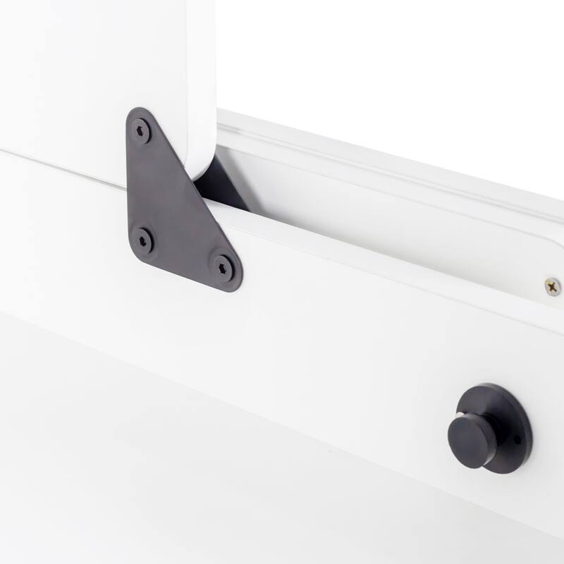 GDF Studio - Zigg Modern Murphy Bed with Built-In Desk, Space-Saving Foldable Wall Bed for Small Rooms