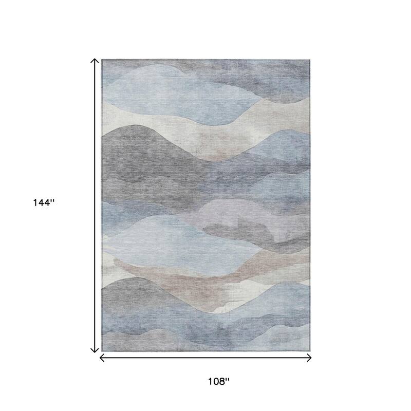 HomeRoots Abstract Transitional Rectangle Outdoor Rug