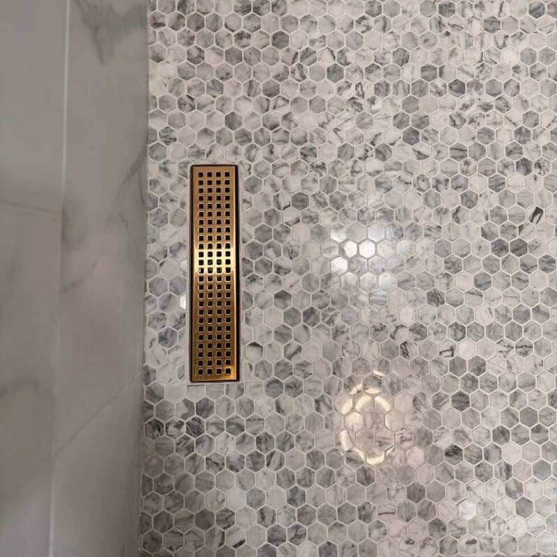 The Tile Life Santorini Honeycomb 1x1 Carrara Marble Floor & Wall Tile
