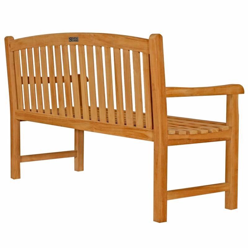 Seven Seas Teak Acapulco Teak Wood Outdoor Patio Bench, 5 Foot