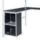 preview thumbnail 6 of 7, Metal Full Size Loft Bed with Bookcase, Desk and Cabinet