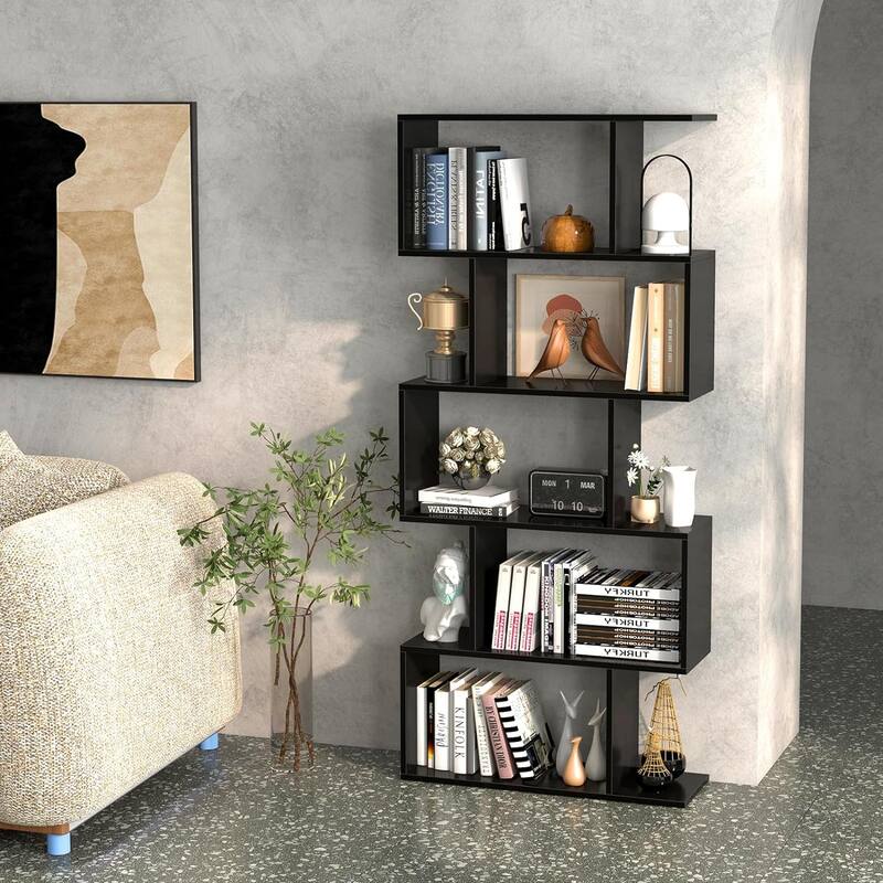 Five layer simple household bookshelf