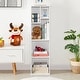 preview thumbnail 4 of 34, VECELO Set of 2 Open Bookshelf Set 4-Tier Five Irregular Cube Bookcase Multipurpose Storage Organizer for Small Spaces
