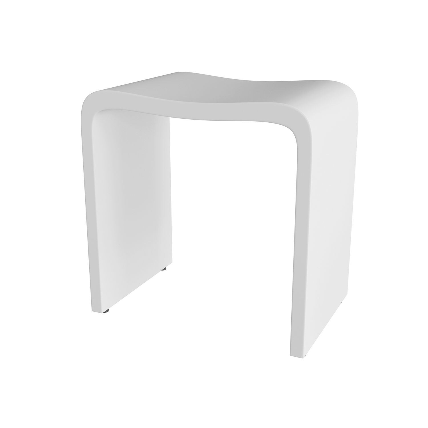 DAX Solid Surface Acrylic Shower Stool Matte White On Sale Bed Bath Beyond 39050234