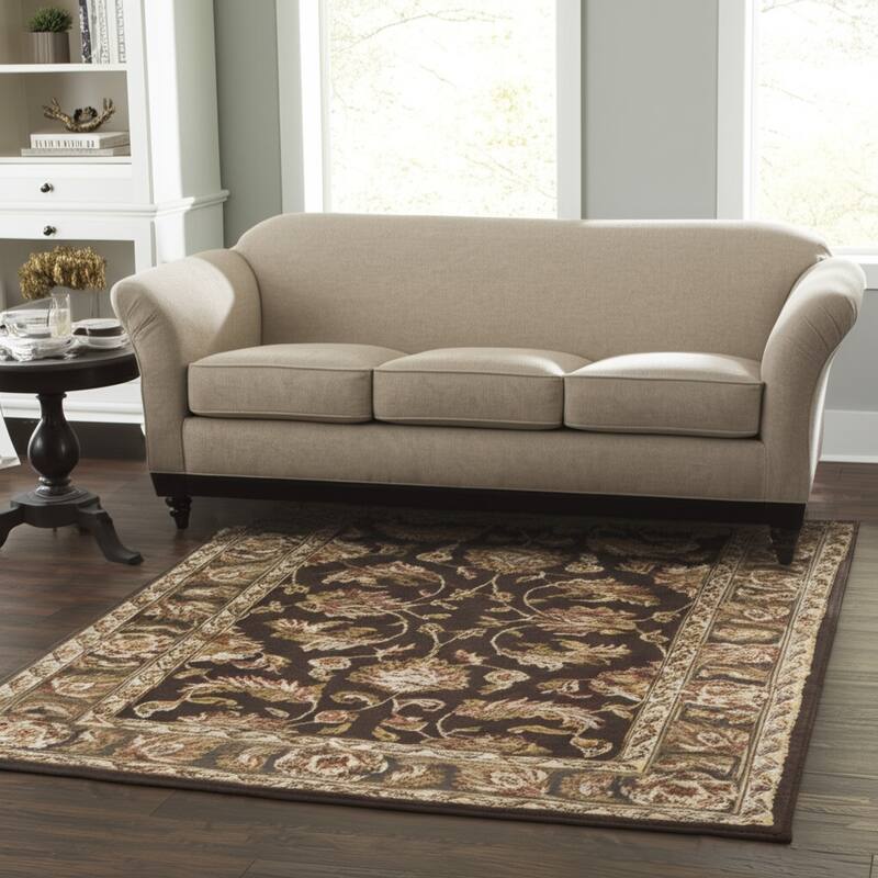 HomeRoots Oriental Traditional Rectangle Area Rug - 96.00 in. x 60.00 in.  x 0.60 in.