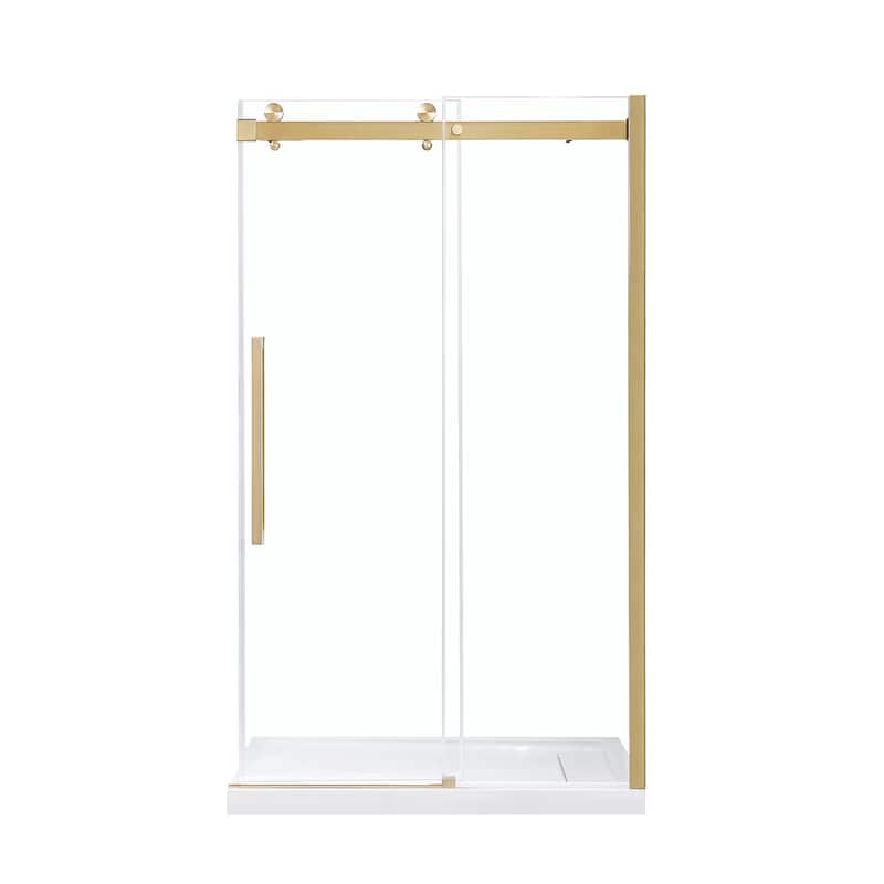 Bel Soft-Close 2-Piece Base Door Rectangular Alcove Shower Kit