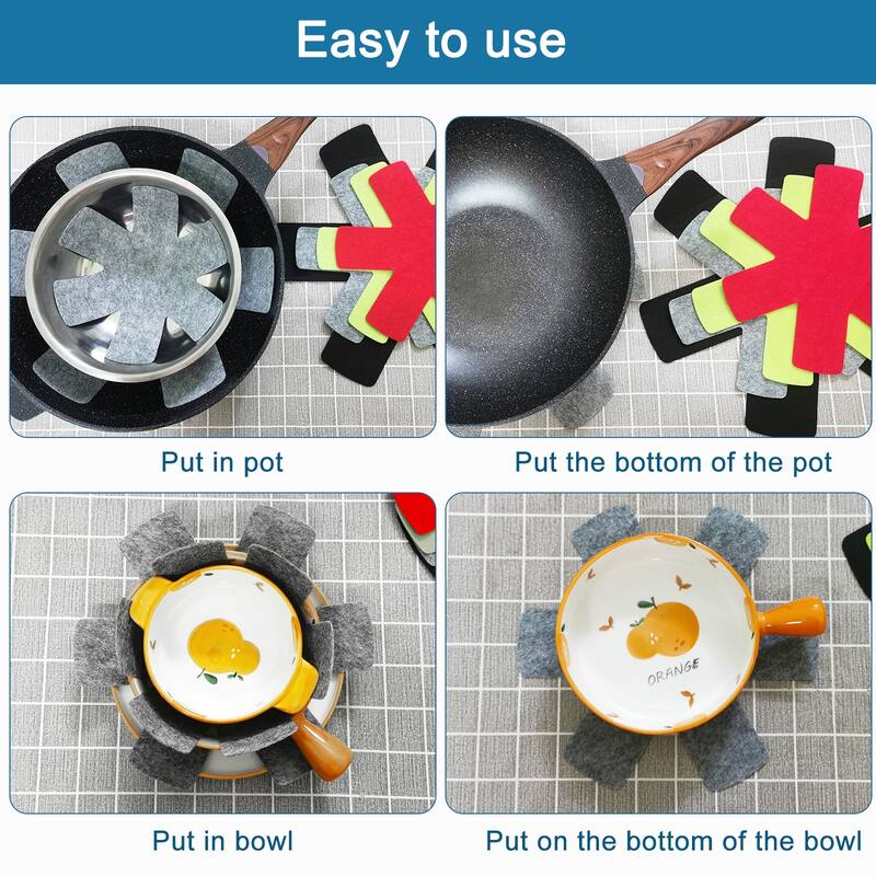 Pot and Pan Protectors for Stacking, 3 Size Pot Separator