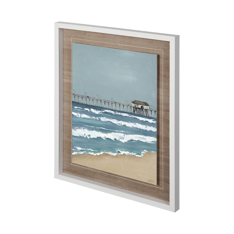 Fishing Pier II Framed Art Print