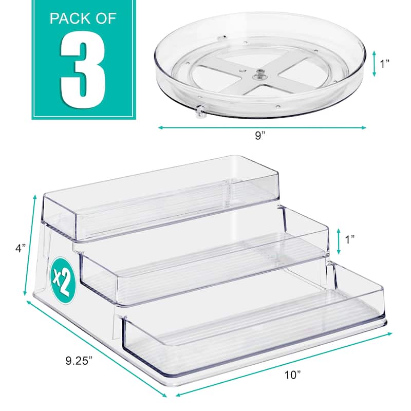 Sorbus Acrylic Spice Organizer Set