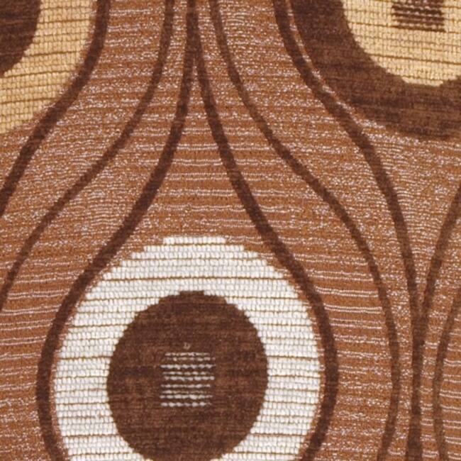 Pods Chocolate Cotton 17x17 Throw Pillow with Polyfill Insert