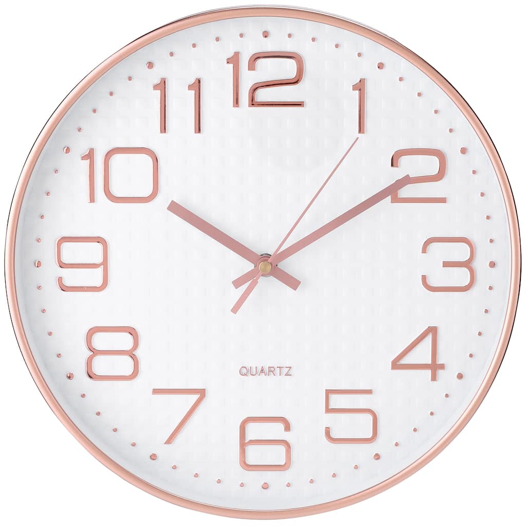 Silent Wall Clock, Non-Ticking Modern Clocks Battery Operated for Home, Kitchen, Living Room Decor 12 Inch - 12 Inch