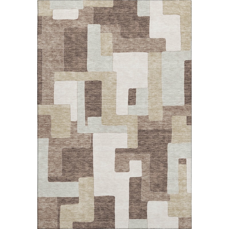 Premium Washable Super Soft Geo Casual Mayfield Rug