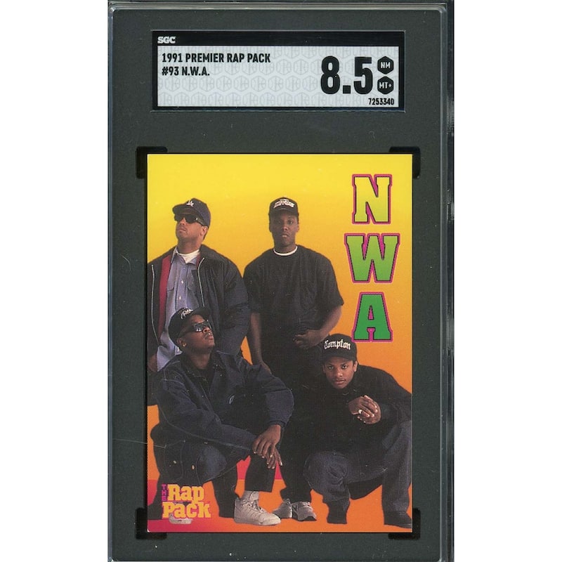 NWA 1991 Premier Rap Pack Card #93 Graded SGC 8.5 - 8'6" x 11'6"