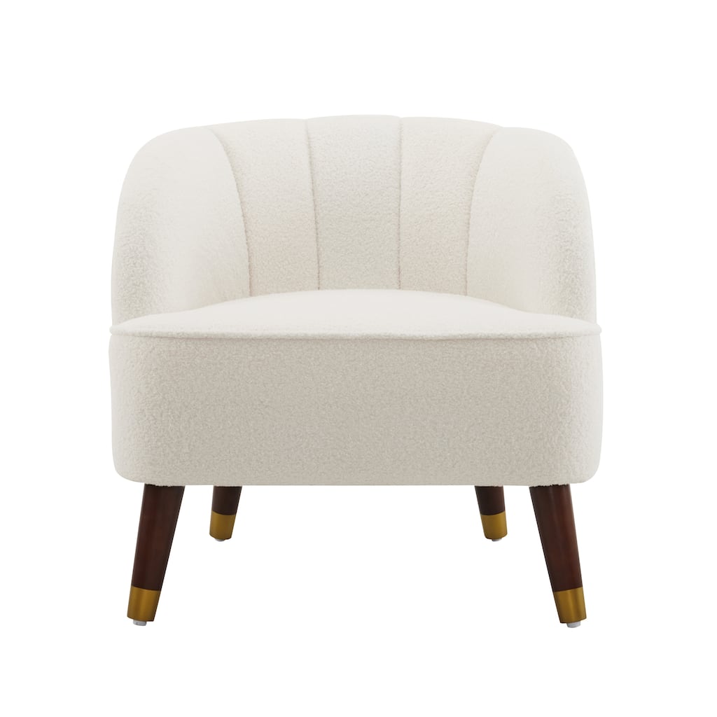 Dining Chair Velvet Upholstered Sofa Chair White Vanity Chair