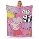preview thumbnail 2 of 63, Hasbro Peppa Pig Silk Touch Throw Blanket