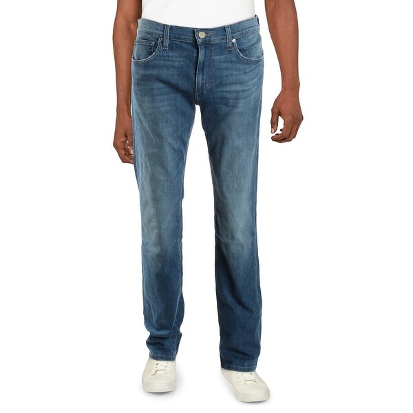 light wash straight leg jeans mens