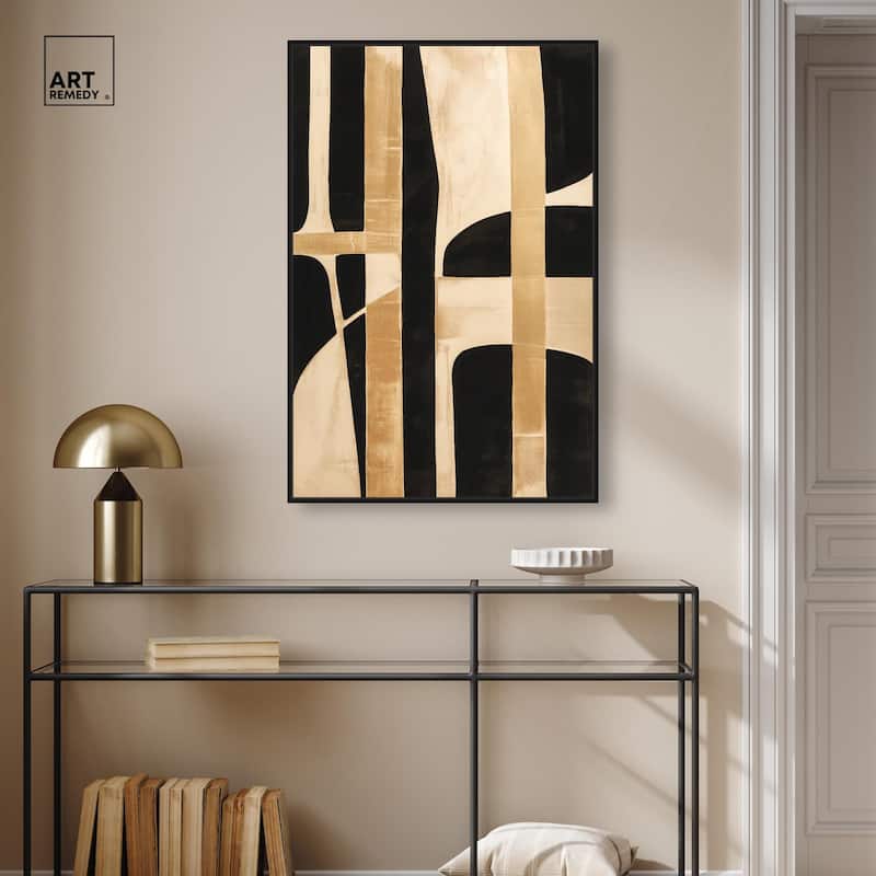 Noir and Gold I Canvas by Art Remedy