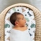 preview thumbnail 4 of 4, The Peanutshell Green Dino Bassinet Sheets for Newborn Baby Boy and Baby Girl, 4 Pack Set