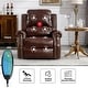 preview thumbnail 4 of 14, Power Recliner Chair with Massage and Heat, Faux Leather Electric Recliner with USB Port for Living Room