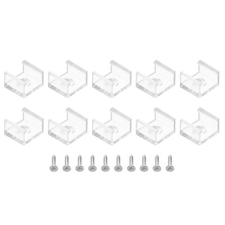 100pcs LED Strip Light Clips Mounting Bracket Fixing Clamp with Screws ...