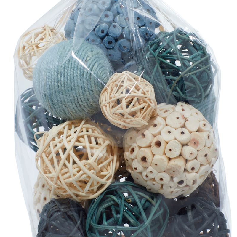 Dried Plant Material Coastal Orbs & Vase Filler (Set of 3) - 6 x 5 x 11Round