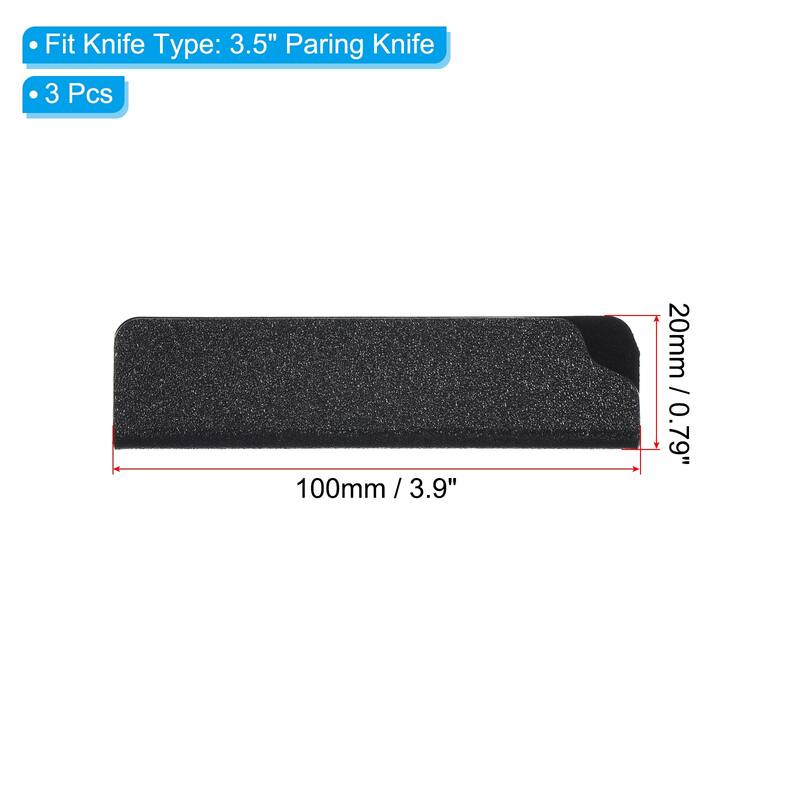 3Pcs ABS Kitchen Knife Sheath Cover Sleeves for 3.5" Paring Knife - Black - 3.5 inch, 3Pcs