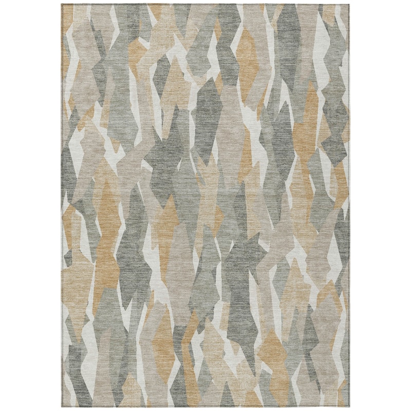 Machine Washable Indoor/ Outdoor Contemporary Dylan Chantille Rug