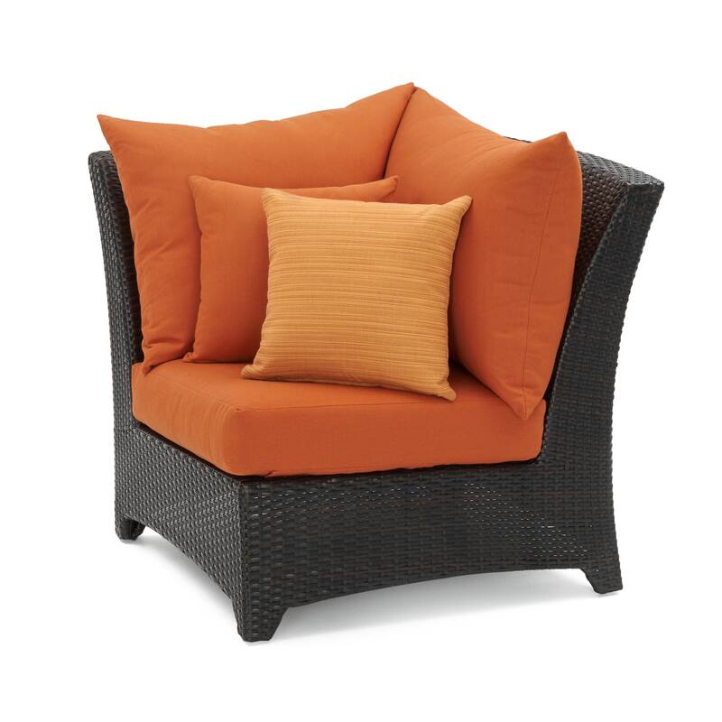 Deco 4 Piece Sunbrella Outdoor Patio Sectional & Table