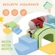 preview thumbnail 24 of 25, Soft Foam Playset for Toddlers, Single-Tunnel Foam Climber for Kids, Indoor Active Play Structure with Slide Stairs and Ramp