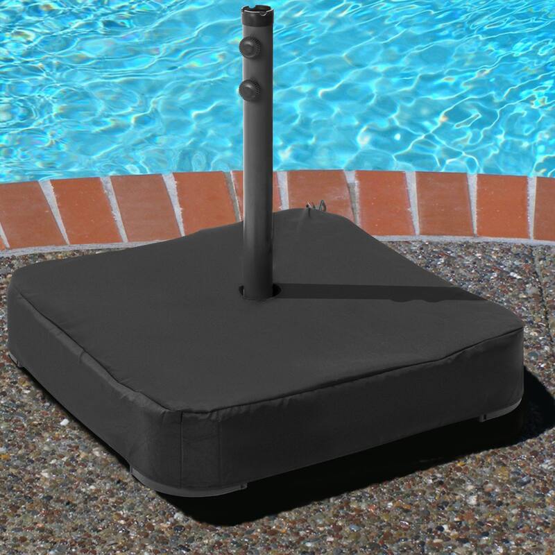Ainfox 15-foot Double-sided Solar LED Lighted Patio Umbrella - base