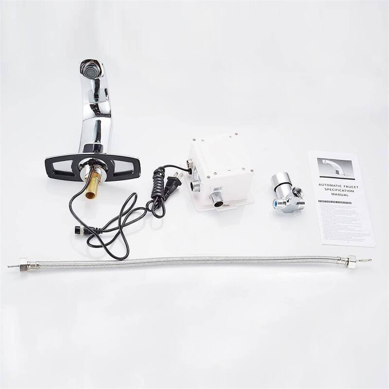 Touchless Bathroom Sink Faucet Automatic Sensor Single Hole Modern Bathroom Vanity Basin Faucets Smart Mixer Taps With Valve