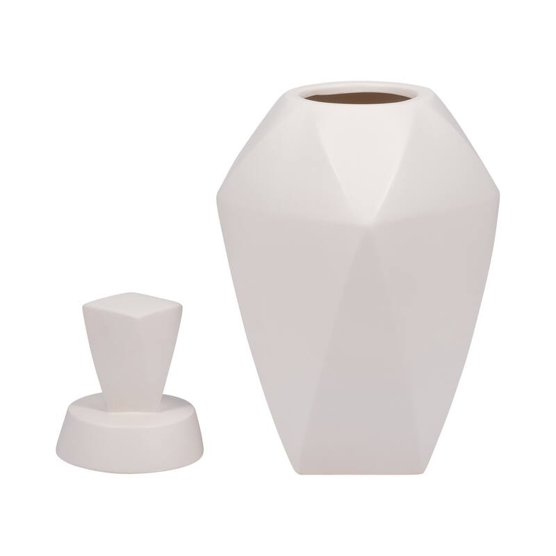 Modern Ceramic Jar with Removeable Lid - Home Decor